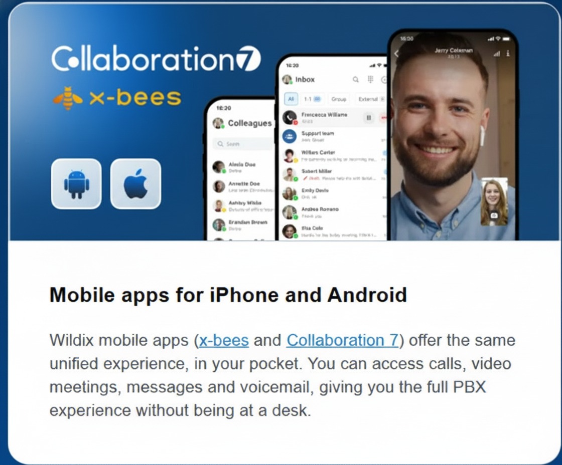 Wildix mobile app